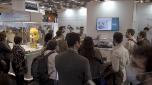 Profesores invitados a conocer  la robótica industrial en la feria Advanced Factories de Barcelona.