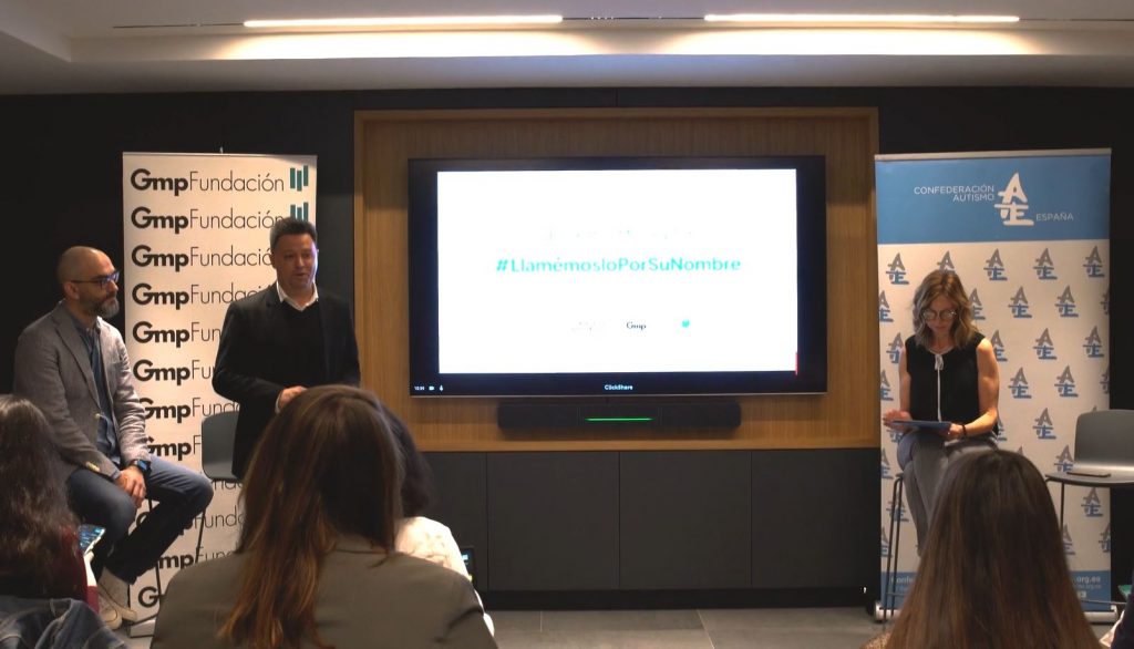 Presentación de la campaña «llamémoslo por su nombre» para concienciar sobre autismo.
