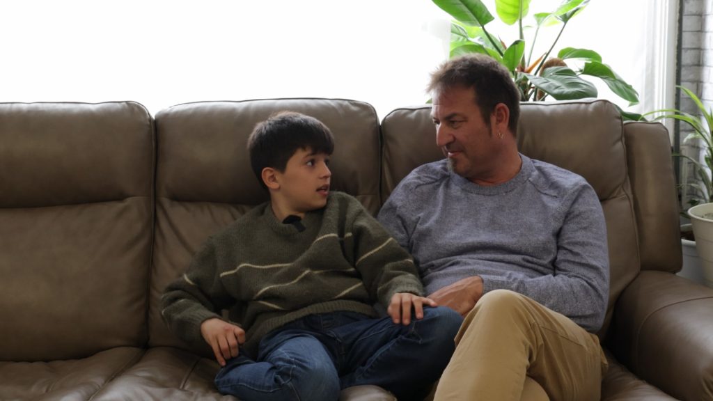 Félix y Pau Brunet en su casa, Girona