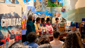 imagen Cholitas presentación en Madrid