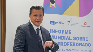 Carlos Vargas, responsable de formación de docentes en la UNESCO en Madrid