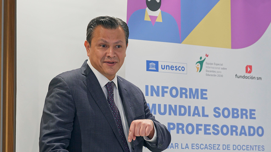 Carlos Vargas, responsable de formación de docentes en la UNESCO en Madrid